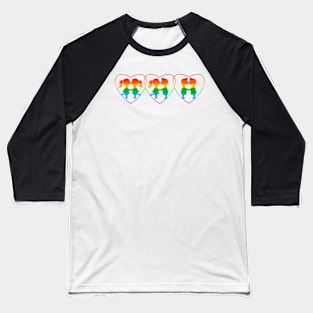 LGBTQ Love is Love Baseball T-Shirt